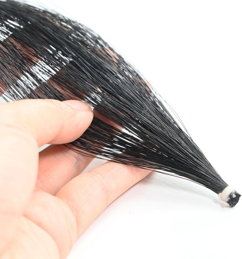 VINGOBOW 2 Hanks Black Violin Bow Hair 4/4 Replacement 31 Inches Mongolian Horse Hair for Violin Viola Bow Rehair Tools Accessories - Image 2